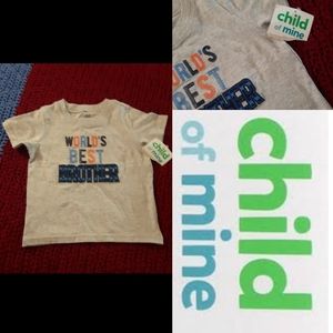 size 18M NWT World's best brother t-shirt